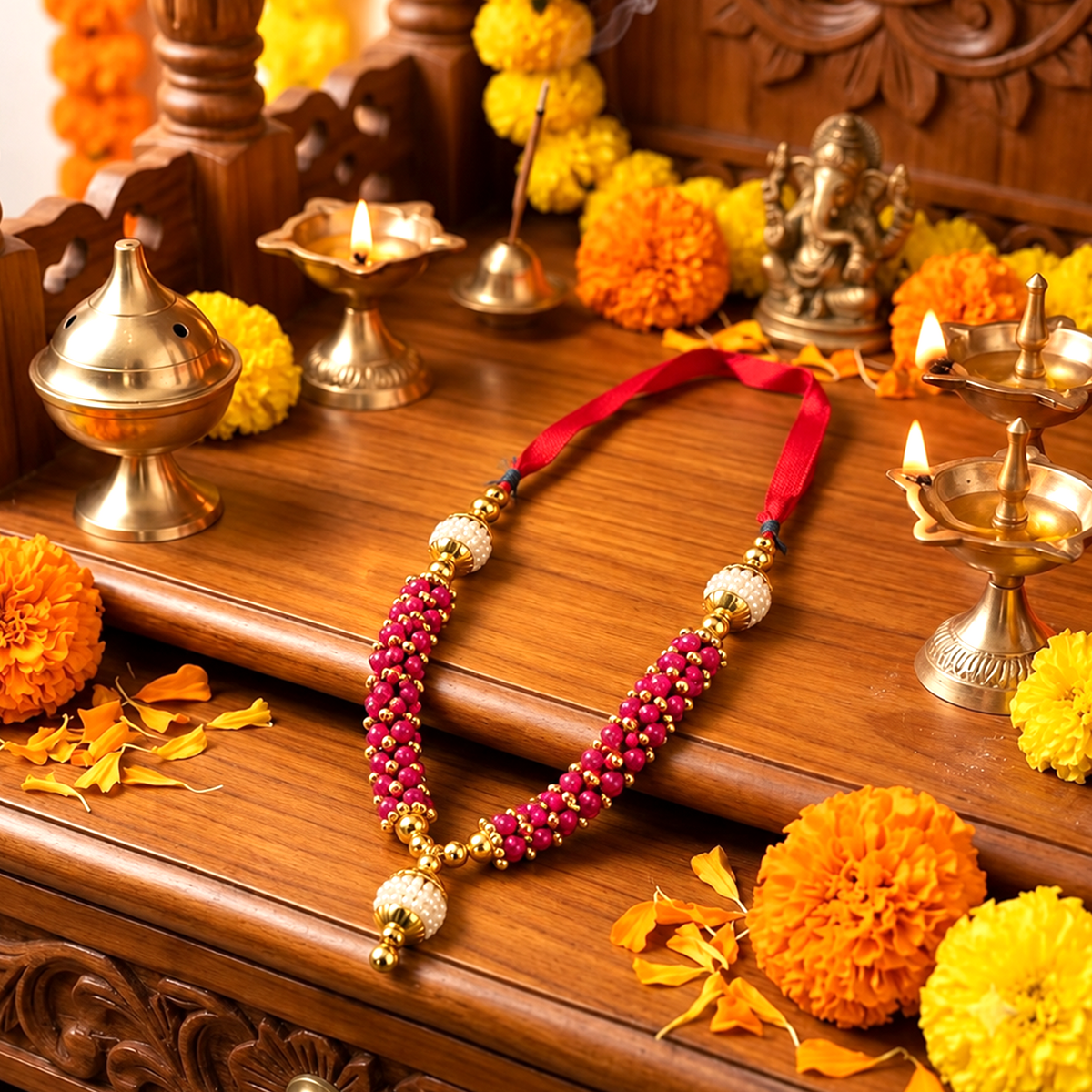 Pink Bal Gopal Mala