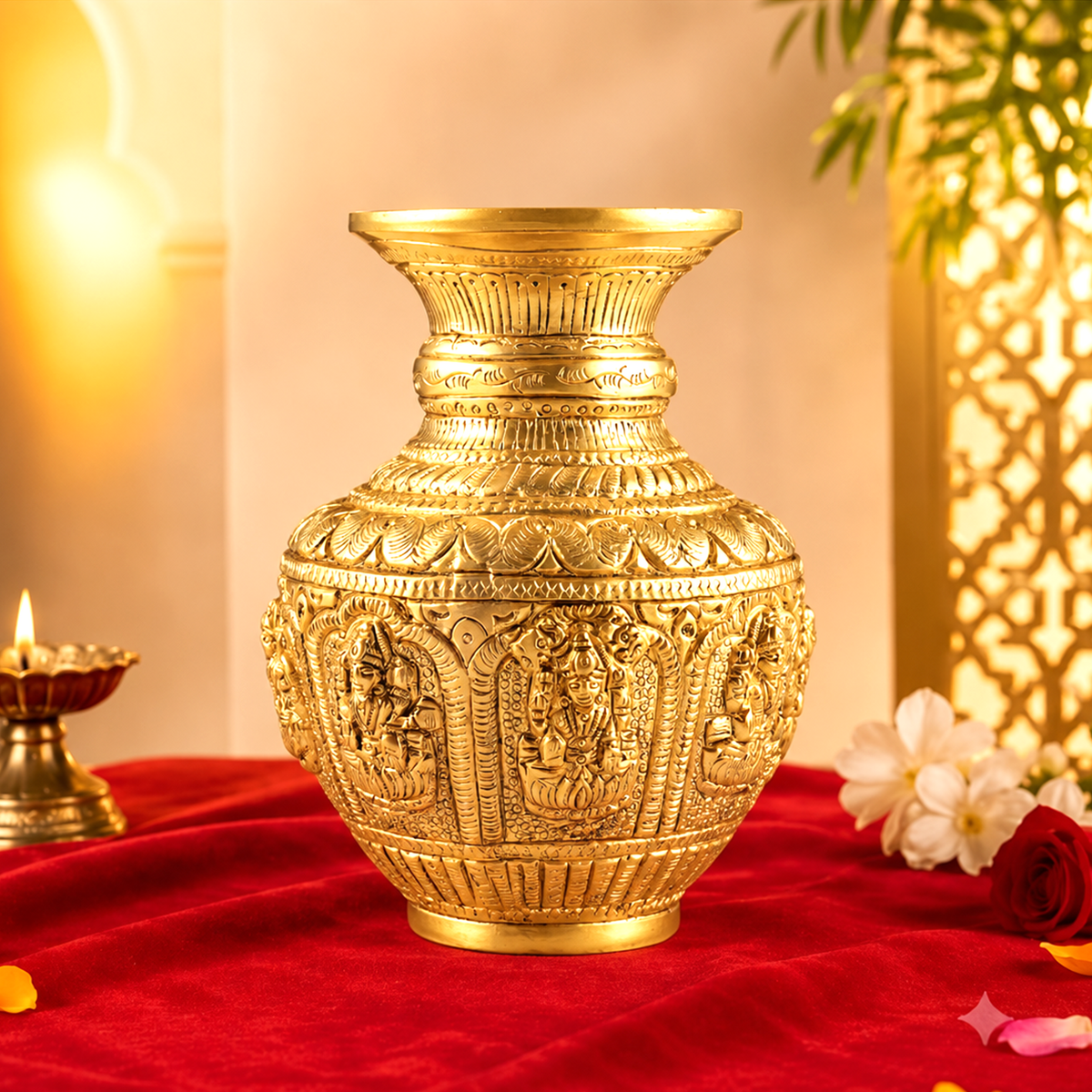 Brass Mandir Kalash