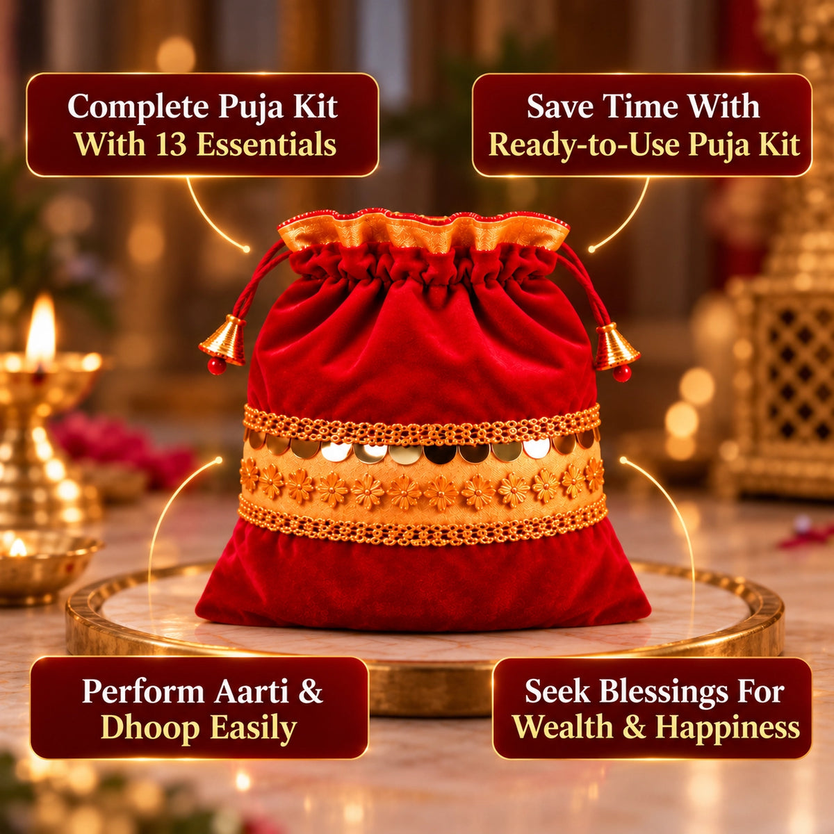 Ganesh Lakshmi Puja Samagri Potli