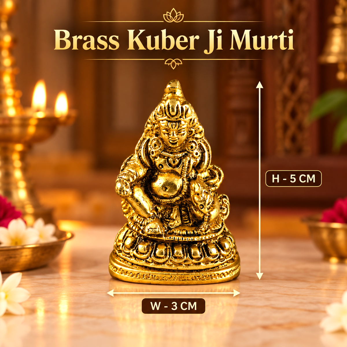 Brass Kuber Ji Murti