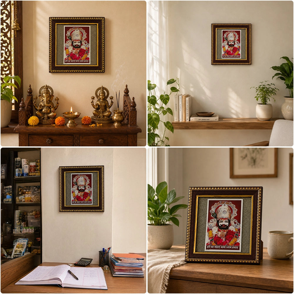 Khatu Shyam Baba Pyrite Frame