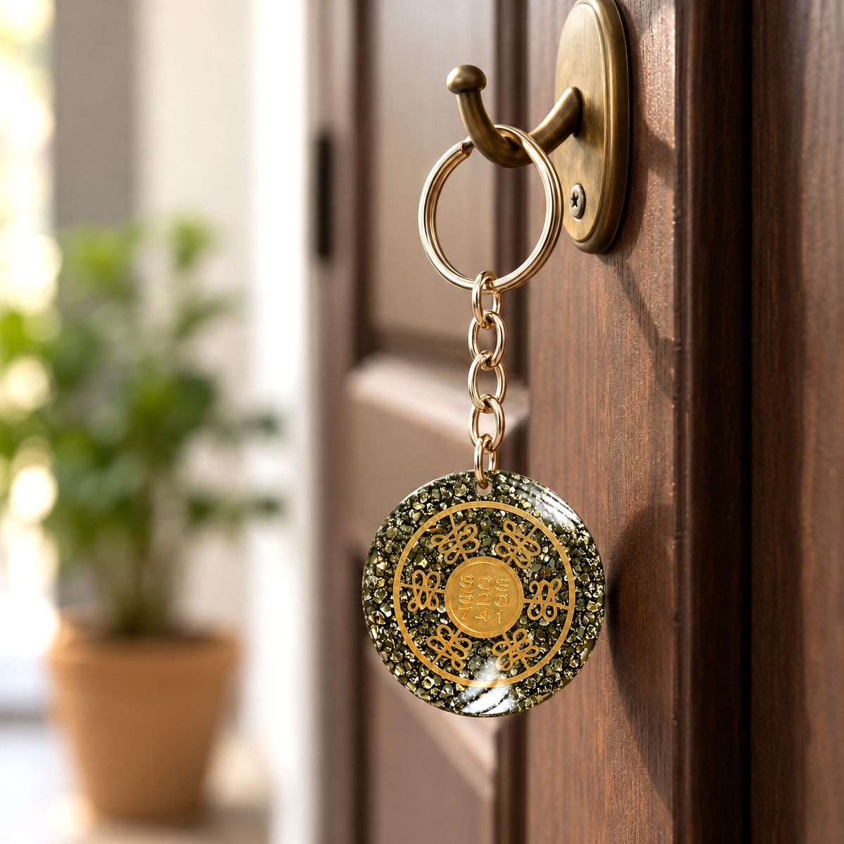 Tibetan Om Mani Padme Hum Keychain