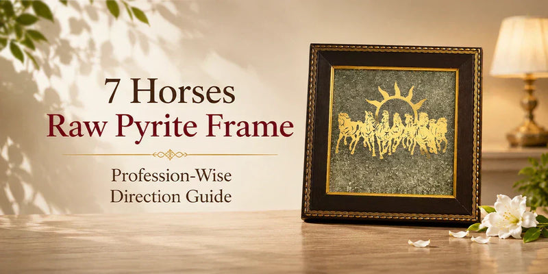 7 Horses Raw Pyrite Frame: Profession - Wise Direction Guide