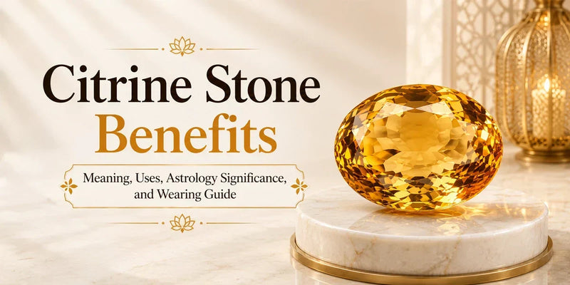 Citrine Stone Benefits: Meaning, Astrology, Uses & Rules
