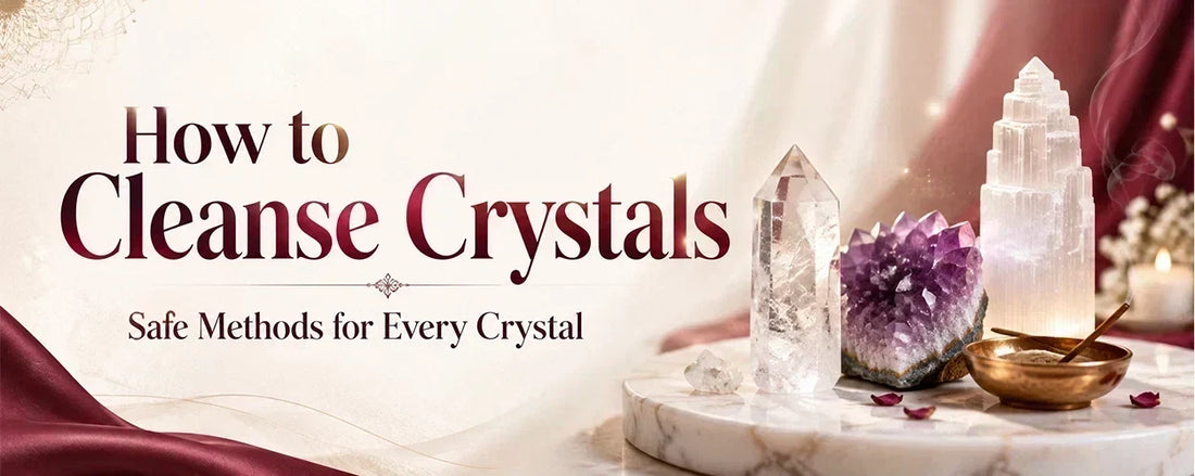 How to Cleanse Crystals: Safe Cleansing and Charging Guide