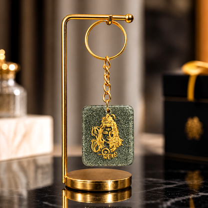 Shiv Ji Square Keychain