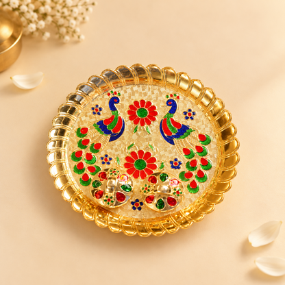 Peacock Pooja Thali