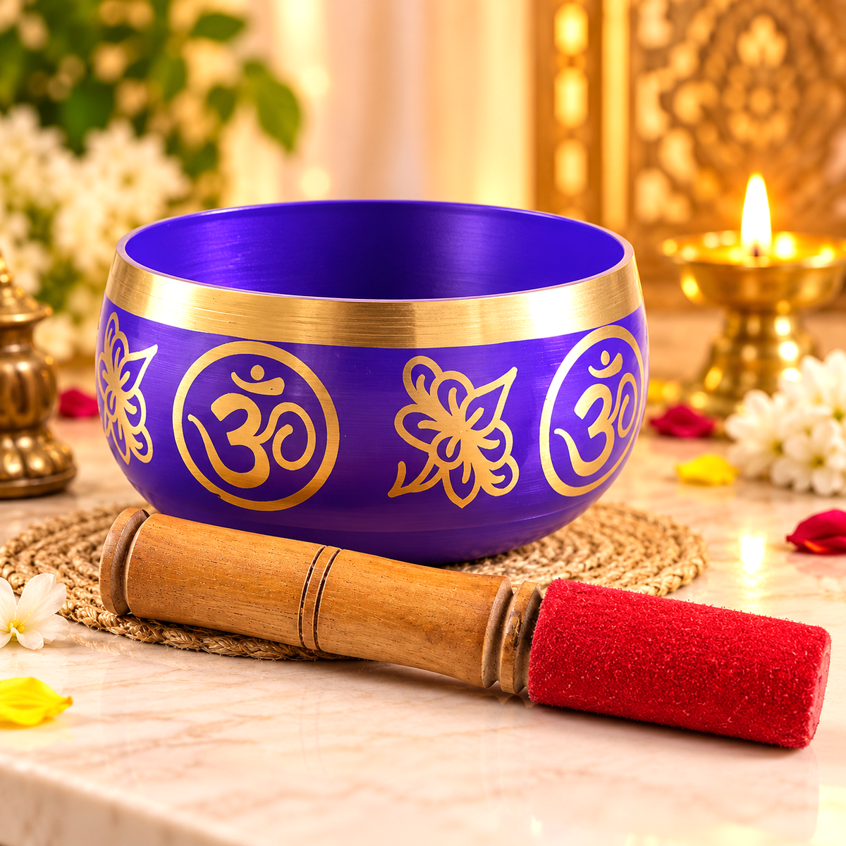 7th Chakra Sahasrara Crown Violet Buddhist Singing Bowl