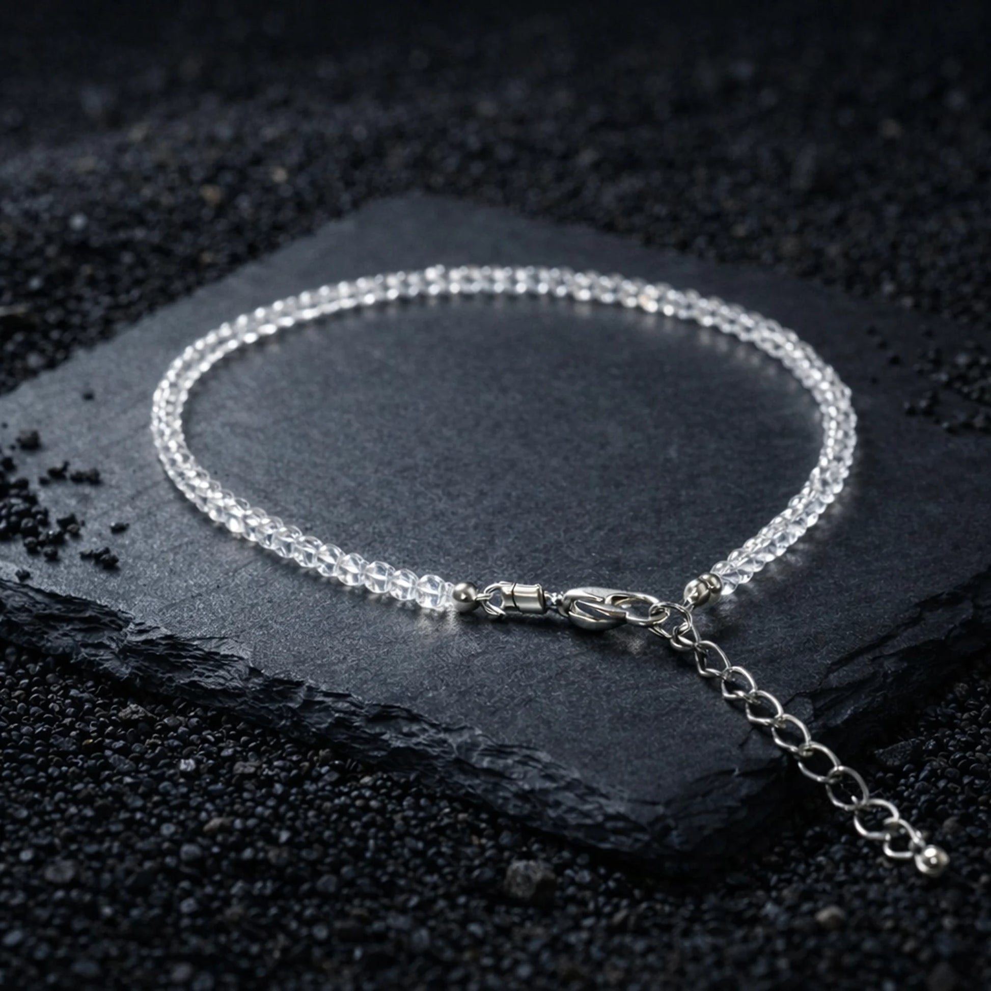 Clear Quartz Anklet - Gemsinvite  