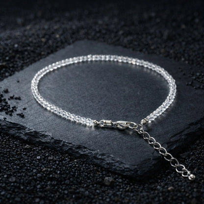 Clear Quartz Anklet - Gemsinvite  