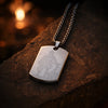 Hanuman Chalisa Engraved Silver Plated Pendant