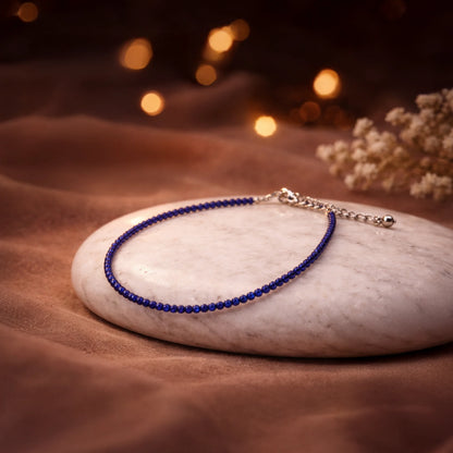 Lapis Lazuli Anklet - Gemsinvite  