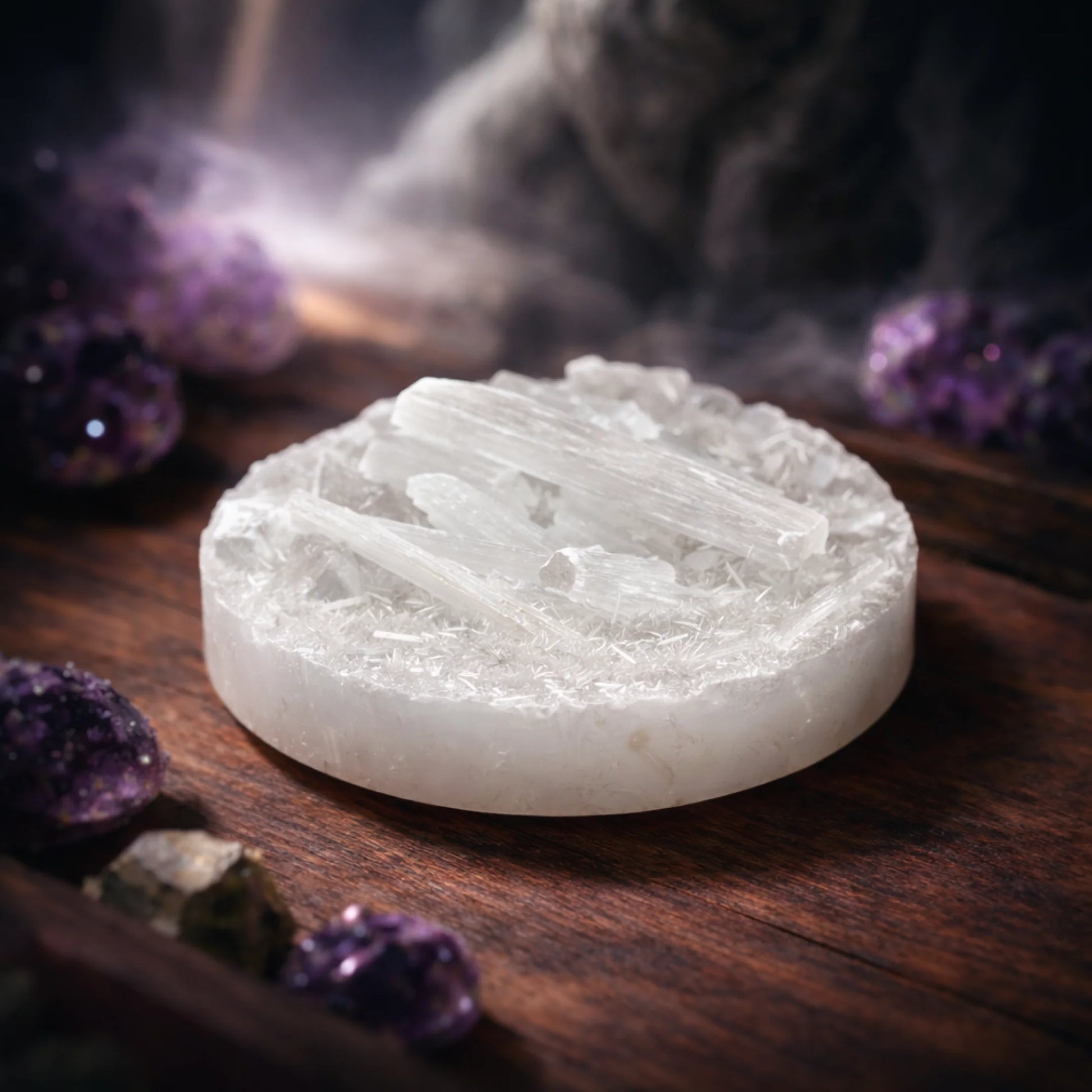 Raw Selenite Plate - Gemsinvite  