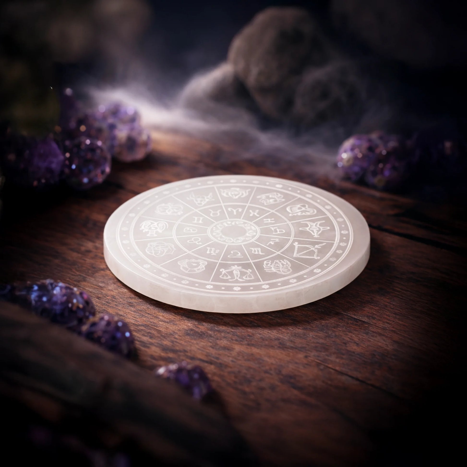 Selenite Plate - Gemsinvite  