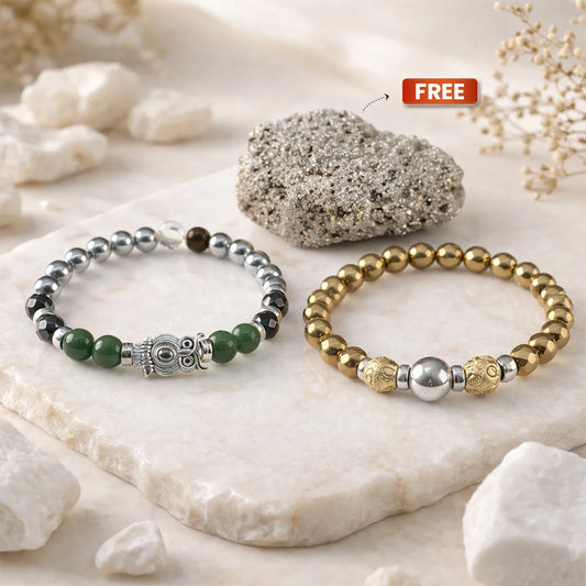 Akshaya Shubh Gold & Silver Bracelet Combo