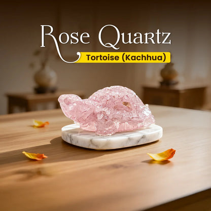 Rose Quartz Tortoise (Kachhua)