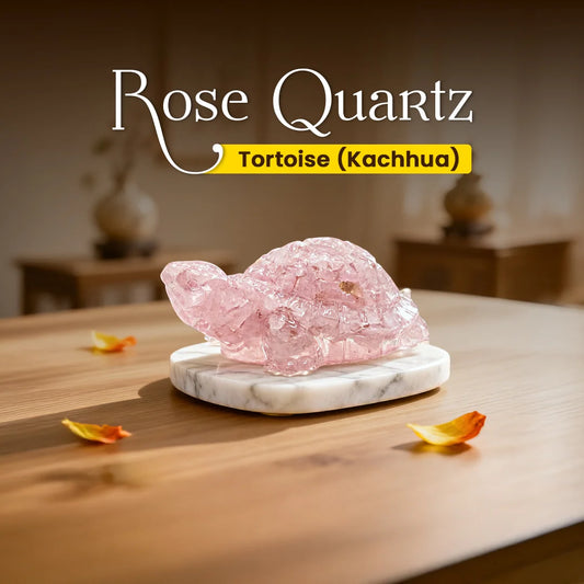 Rose Quartz Tortoise (Kachhua)