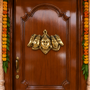 Brass Panchmukhi Hanuman Wall Hanging