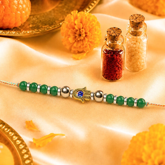 Green Glow Raksha Rakhi
