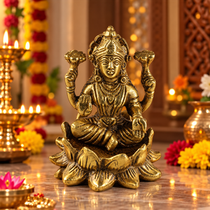 Brass Laxmi Idol