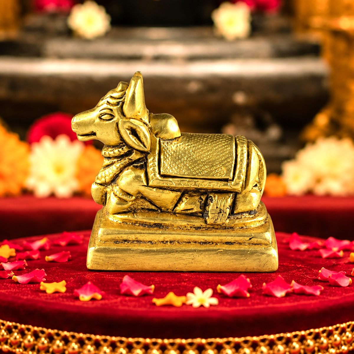 Brass Nandi Statue