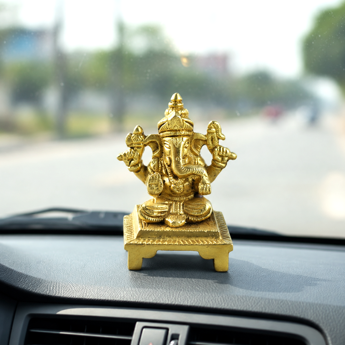 Small Brass Ganesh Idol