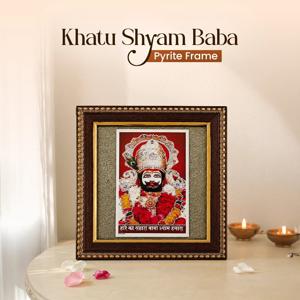 Khatu Shyam Baba Pyrite Frame