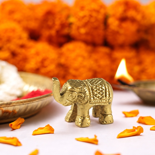 Brass Elephant Statue