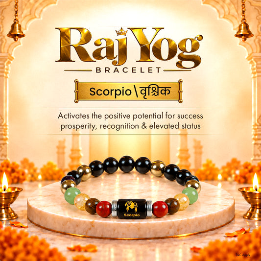 Vrishchik Rashi (Scorpio) Raj Yog Bracelet