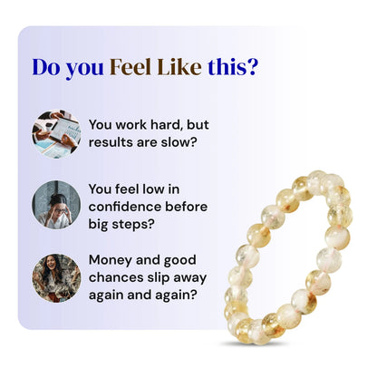 Citrine Bracelet – Natural Citrine Crystal Bracelet