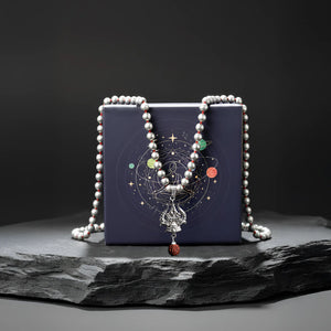
                    
                      Mercury Beads Mala with Trishul and Rudraksha - Gemsinvite  
                    
                  