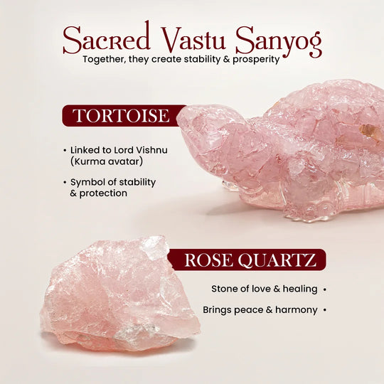 Rose Quartz Tortoise (Kachhua)