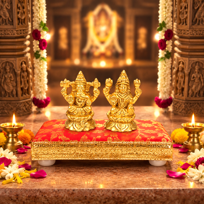 Red Pooja Cloth Aasan