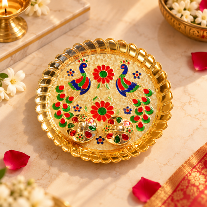 Peacock Pooja Thali