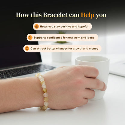 Citrine Bracelet – Natural Citrine Crystal Bracelet