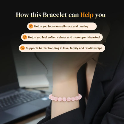Rose Quartz Bracelet for Love Attraction