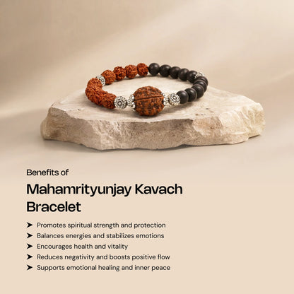 Maha Mrityunjay Kavach Bracelet - Gemsinvite  