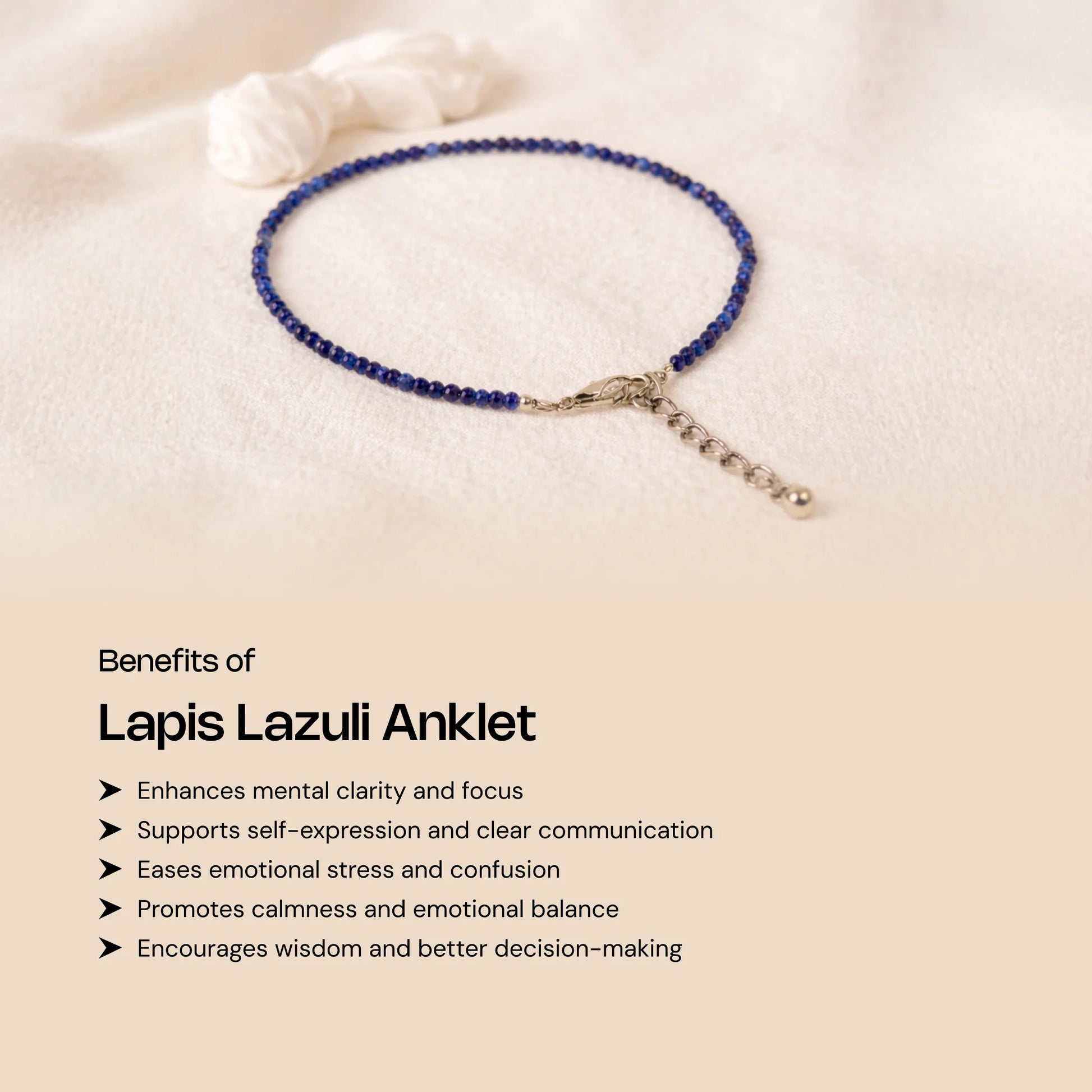 Lapis Lazuli Anklet - Gemsinvite  