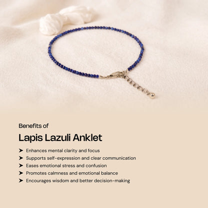 Lapis Lazuli Anklet - Gemsinvite  