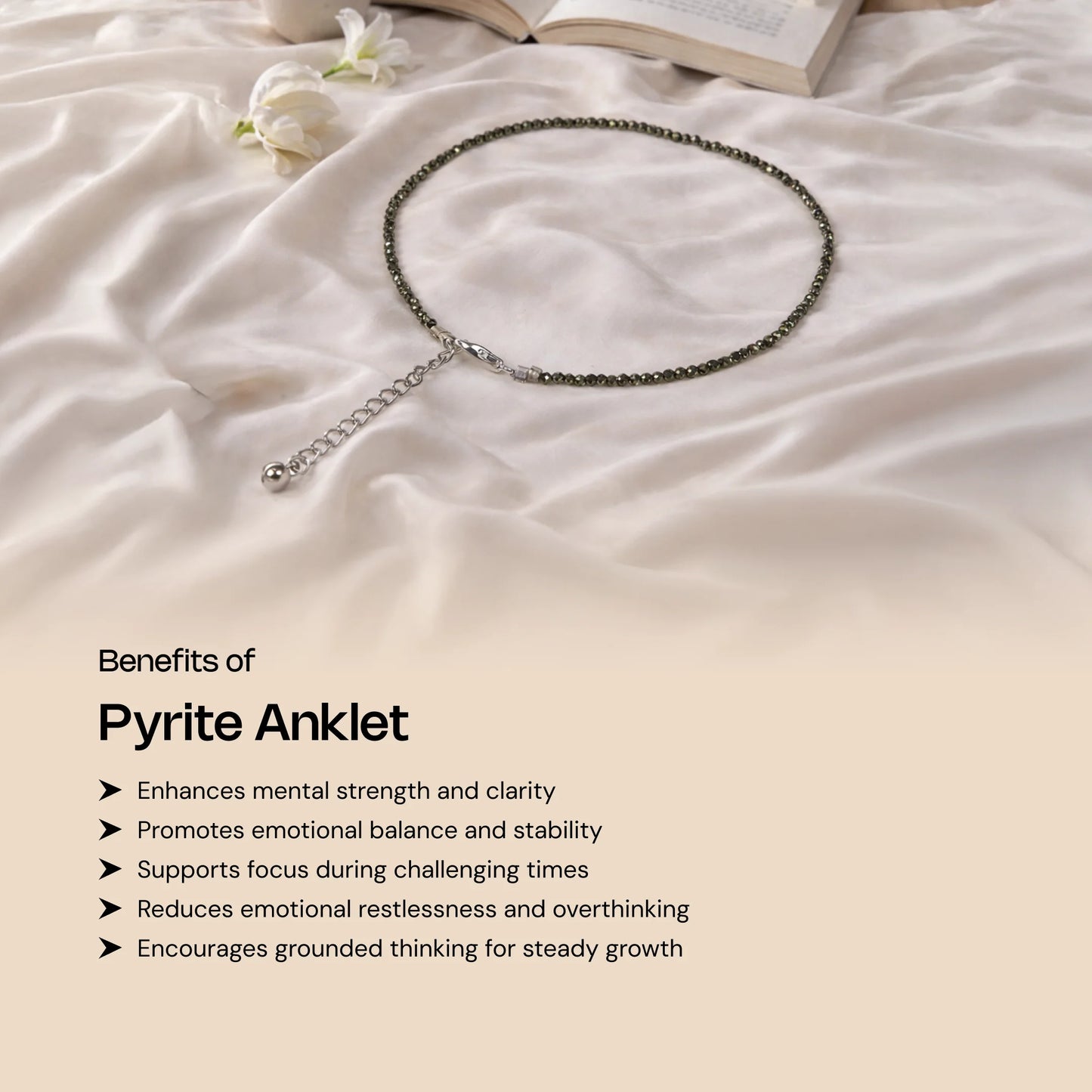 Pyrite Anklet - Gemsinvite  
