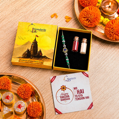 Green Glow Raksha Rakhi