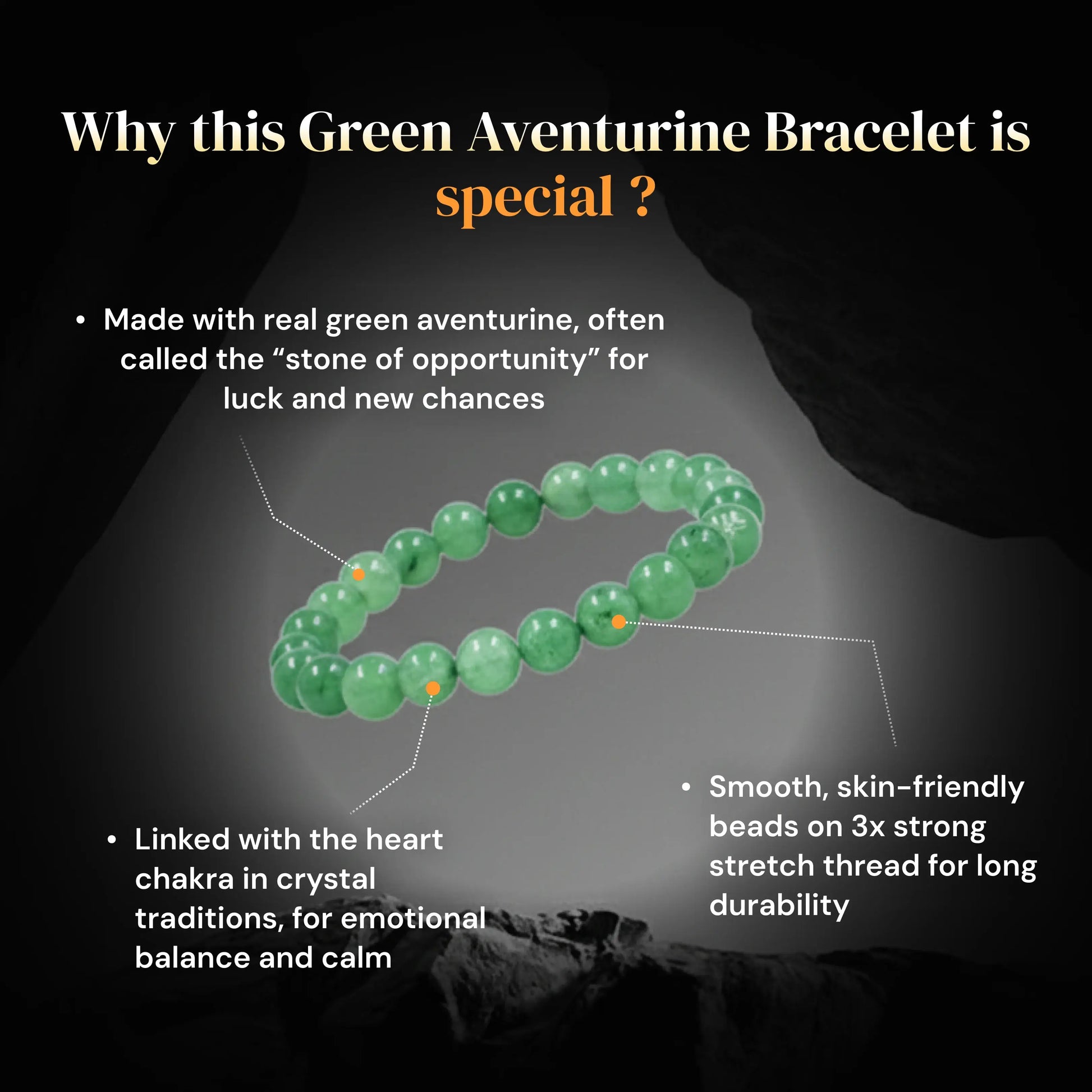 Green Aventurine Bracelet - Gemsinvite  