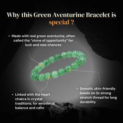 Green Aventurine Bracelet - Gemsinvite  