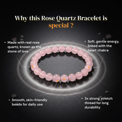 Rose Quartz Bracelet for Love Attraction