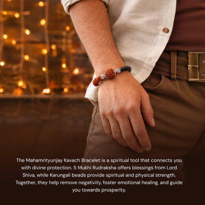 Maha Mrityunjay Kavach Bracelet - Gemsinvite  