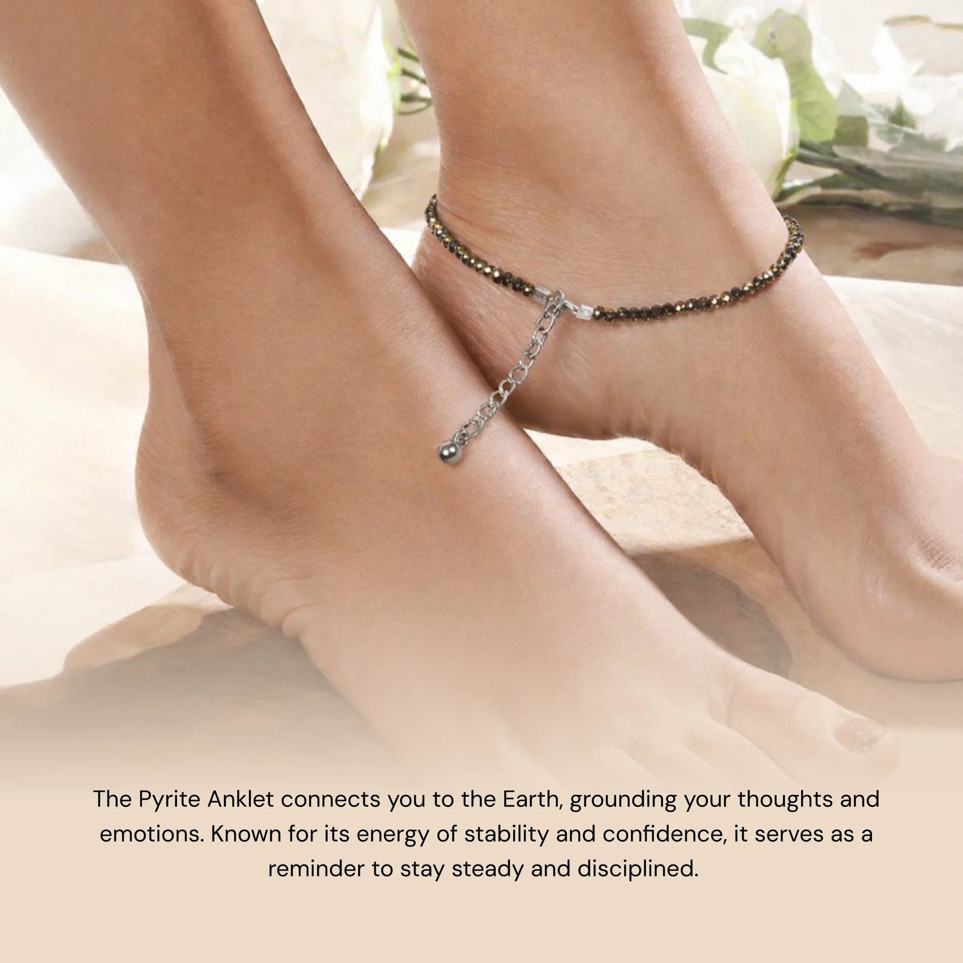 Pyrite Anklet - Gemsinvite  