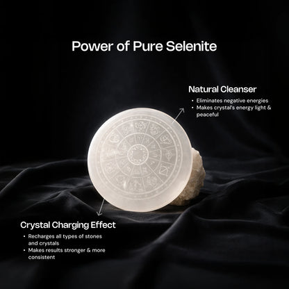 Selenite Plate - Gemsinvite  