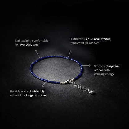 Lapis Lazuli Anklet - Gemsinvite  