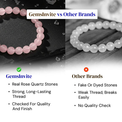 Rose Quartz Bracelet for Love Attraction