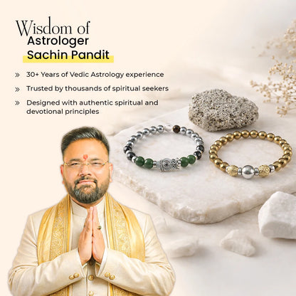 Akshaya Shubh Gold & Silver Bracelet Combo
